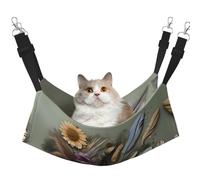WBQLSL Feather Flower Medium Pattern pet Hammock - Sleeping Hammock for Cats, Ferrets, Puppies, Rabbits, Small Animals