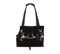 WBQLSL Fierce bullfight Patterned Pet Travel Bag - Small Pet Shoulder Bag for Cars and People