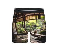 WBQLSL Finding a place of purity Men's boxer briefs, high-elastic, breathable fabric, multiple sizes (S-2XL), Black, XXL