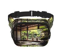 WBQLSL Finding a Place of Purity Printed Waist Bag, Stylish Crossbody Bag, Lightweight Travel Sports Chest Bag