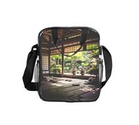 WBQLSL Finding a place of purity printing Transparent Shoulder Bag Lunch Handbag with Zipper and Shoulder Strap for Women Men Work Shopping