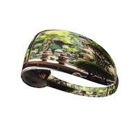 WBQLSL Finding a place of purity Sports sweatband, moisture wicking, running, cycling, yoga, fitness, sports