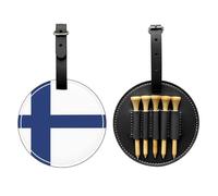 WBQLSL Finnish Flag Fashionable Printed Golf tee Storage Bag - Lightweight Design for Quick tee Storage