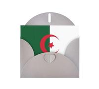 WBQLSL Flag of Algeria Gray Pattern Cards - Perfect for Valentine's Day and anniversaries, expressing love and blessings