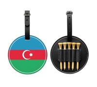 WBQLSL Flag of Azerbaijan Fashionable Printed Golf tee Storage Bag - Lightweight Design for Quick tee Storage