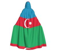 WBQLSL Flag of AzerbaijanAdult Halloween hooded cape, perfect for Halloween, costume parties,and cosplay.