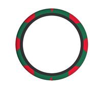 WBQLSL Flag of Bangladesh Pattern steering wheel cover - Super non-slip grip, no stuffiness, wear-resistant and anti-aging