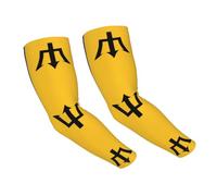 WBQLSL Flag of Barbados Printed ice silk sleeves, summer thin breathable arm guards, elastic and comfortable