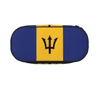 WBQLSL Flag of Barbados Printed Pencil case - Multi-Layer partition Pencil case, Suitable for Storing Campus Office Stationery