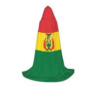 WBQLSL Flag of Bolivia Patterned M Wizard Cape, Suitable for Adults & Teens Cosplay, Full Size Range S, M, L