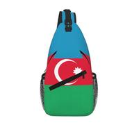 WBQLSL Flag of Bolivia Patterned Travel Crossbody Bag, Perfect for Daily Commutes, Cycling, Hiking, and Urban Adventures, Flag of Azerbaijan, One Size