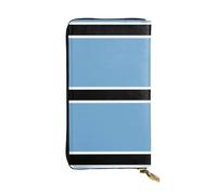 WBQLSL Flag of Botswana Zipper leather wallet, 7.5 * 4.1 inch long clutch bag, multiple compartments and large capacity, a good gift for friends