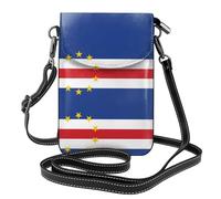 WBQLSL Flag of Cape Verde Printed Crossbody Bag, Extended Adjustable Shoulder Strap, Multiple Compartments, Key and Cosmetic Storage Pouch