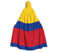WBQLSL Flag of Colombia Adult Hooded Cloak Hooded cape suitable for role-playing and theme parties