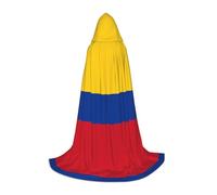 WBQLSL Flag of Colombia Patterned M Wizard Cape, Suitable for Adults & Teens Cosplay, Full Size Range S, M, L