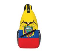 WBQLSL Flag of Ecuador Printed Outdoor Crossbody Bag - Lightweight Travel Chest Pack, Perfect for Daily Commutes and Cycling