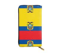 WBQLSL Flag of Ecuador Printed Small Leather Clutch - 7.5x4.1 inch Wallet