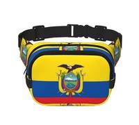 WBQLSL Flag of Ecuador Printed Waist Bag, Stylish Crossbody Bag, Lightweight Travel Sports Chest Bag