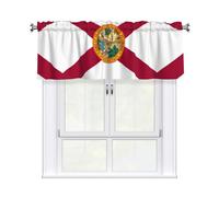 WBQLSL Flag of Florida Patterned curtains 54x18 inches for living rooms and bedrooms, for partition curtains for doors and windows