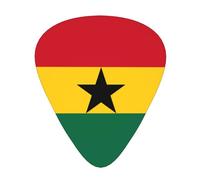 WBQLSL Flag of Ghana Guitar Picks - (Thin/Medium/Thick) Suitable for all types of string instruments,