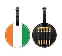 WBQLSL Flag of Ivory Coast Fashionable Printed Golf tee Storage Bag - Lightweight Design for Quick tee Storage