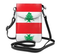 WBQLSL Flag of Lebanon Printed Crossbody Bag, Extended Adjustable Shoulder Strap, Multiple Compartments, Key and Cosmetic Storage Pouch