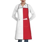 WBQLSL Flag of Malta A patterned chef's apron perfect for baking and gardening perfect for kitchen aprons and bakers