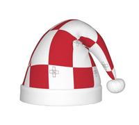 WBQLSL Flag of Malta Children's holiday Christmas hats, Christmas event stage performance holiday party scene New Year party fashion children's hats