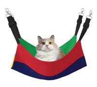 WBQLSL Flag of Mauritius Large Pattern pet Hammock - Sleeping Hammock for Cats, Ferrets, Puppies, Rabbits, Small Animals