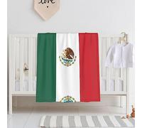 WBQLSL Flag of Mexico Pattern Baby Blanket 30"x40" Crib nap Blanket Newborn Gift