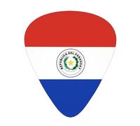 WBQLSL Flag of Paraguay Guitar Picks - (Thin/Medium/Thick) Suitable for all types of string instruments,