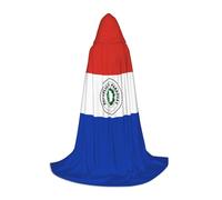 WBQLSL Flag of Paraguay Patterned S Wizard Cape, Suitable for Adults & Teens Cosplay, Full Size Range S, M, L