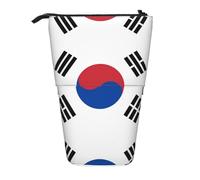 WBQLSL Flag of Republic of Korea Printed Retractable Pencil case, Perfect for Makeup, Stationery, or a Coin Purse.