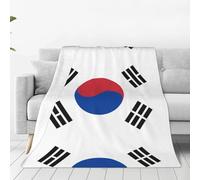 WBQLSL Flag of Republic of Korea Printing ultra-soft flannel blanket - Suitable for double beds, sofas, camping, and as a gift - (50"x40")