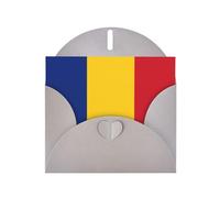 WBQLSL Flag of Romania Gray Holiday Cards - Perfect for birthdays, weddings, and Christmas cards
