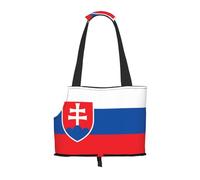 WBQLSL Flag of Slovakia Patterned Pet Travel Bag - Small Pet Shoulder Bag for Cars and People