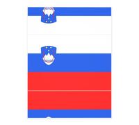 WBQLSL Flag of Slovenia Printed Crystal Decorative Stickers Perfect for Phone Cases, Nail Art, Crafts, and Greeting Cards.