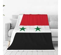 WBQLSL Flag of the Syrian Arab Republic Prints Ultra-soft flannel blanket - One blanket for home, travel, and the outdoors - 50"x40"