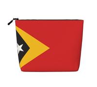 WBQLSL Flag of Timor-Leste Patterned travel cosmetic bag, multifunctional storage bag, specially designed for daily necessities storage,