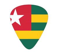 WBQLSL Flag of Togo Guitar Picks - (Thin/Medium/Thick) Suitable for all types of string instruments,