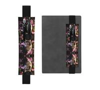 WBQLSL Flower Cat Pattern Elastic Band Pen Bag Suitable for Girls' Birthday Gifts/Teacher's Day/Graduation Season Intimate Stationery Gift Box