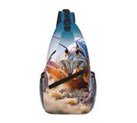 WBQLSL Flower close-up Patterned Travel Crossbody Bag, Perfect for Daily Commutes, Cycling, Hiking, and Urban Adventures, Fiddler Crab, One Size