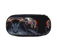 WBQLSL Fly Printed Pencil case - Multi-Layer partition Pencil case, Suitable for Storing Campus Office Stationery