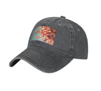 WBQLSL Flying Petals One Size Print Cowboy hat - Adjustable, Suitable for Hiking, Traveling and Various Occasions. Deep Heather