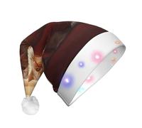 WBQLSL Forbidden City and CatsChristmas hat with LED lights, perfect for costume parties, stage performances, and school events.