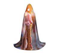WBQLSL frozen yogurt L Printed Robe Cape | Hooded | Cosplay Costume | Halloween Party Prop | S/M/L