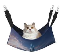 WBQLSL Future Tower of Mount Albert Large Pattern pet Hammock - Sleeping Hammock for Cats, Ferrets, Puppies, Rabbits, Small Animals