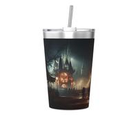 WBQLSL Ghost Town Mania Insulated Straw Cup Ideal for Gym use or Carrying on The go