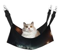 WBQLSL Ghost Town Mania Medium Printed pet Hammock - Sleeping Hammock for Cats, Ferrets, Puppies, Rabbits, Small Animals