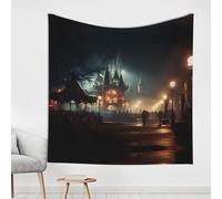 WBQLSL Ghost Town Mania Printed decorative tapestry, suitable for wall decoration in living rooms and bedrooms
